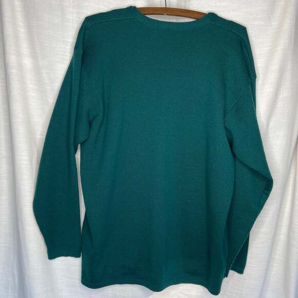 Vintage Nordstrom Town Square Green Wool Cardigan Sweater - Picture 5 of 6